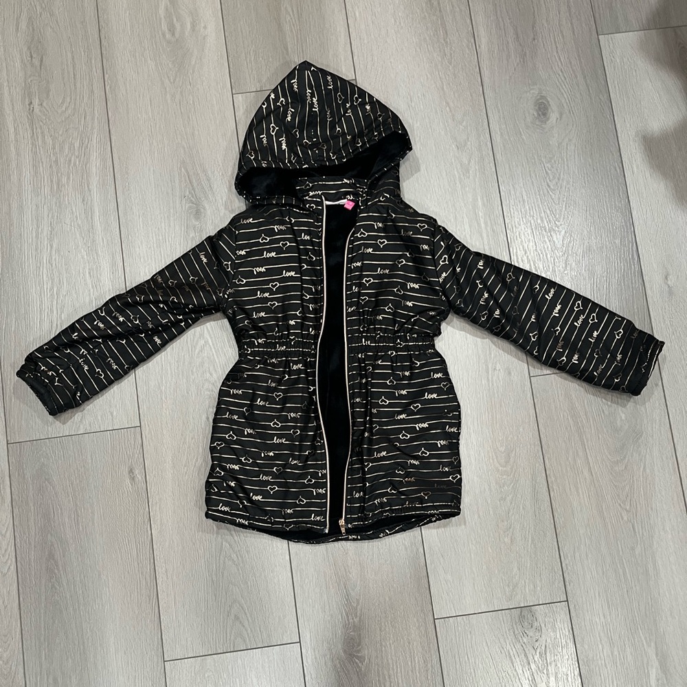 Penelope Mack Black Jacket with Gold Script LOVE